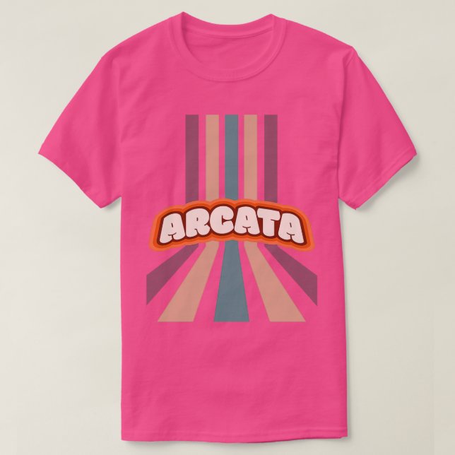 Arcata California Hippie City Niedlich farbenfroh  T-Shirt (Design vorne)
