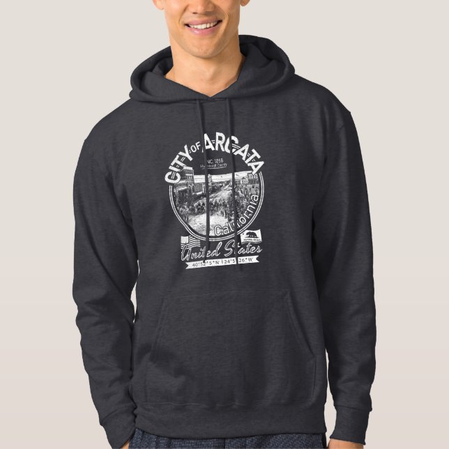 ARCATA KALIFORNIA - ARCATA PLAZA VINTAG HOODIE (Vorderseite)