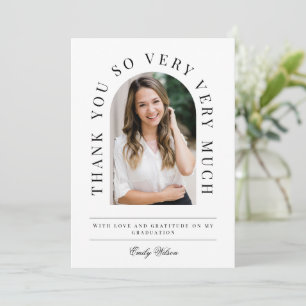 Arch-Abschluss Danke, dass Sie die Karte schwarz u