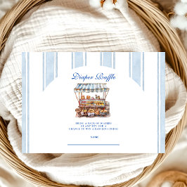 Arch Blue Bauern Market Baby Diapper Raffle Begleitkarte