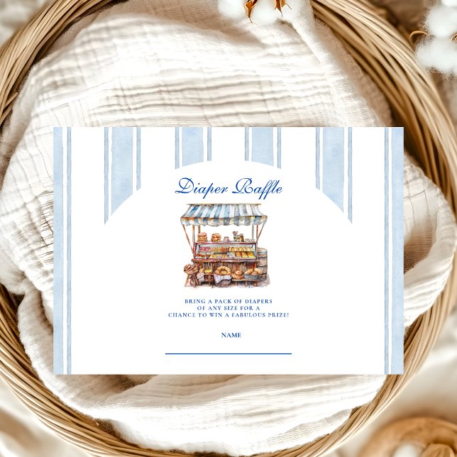 Arch Blue Bauern Market Baby Diapper Raffle Begleitkarte (Von Creator hochgeladen)