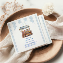 Arch Blue Bauern Market Baby Dusche Serviette