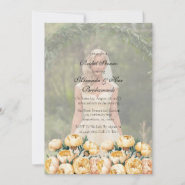 Arch Butter-Gelbes Foto Brautparty Einladung