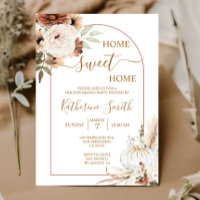 Arch Flora Boho Pumpkin Housewarming Party