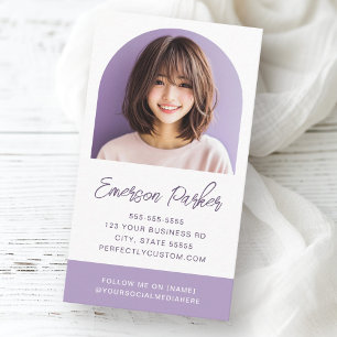 Arch Foto frisch und trendig lila oder in jeder be Visitenkarte