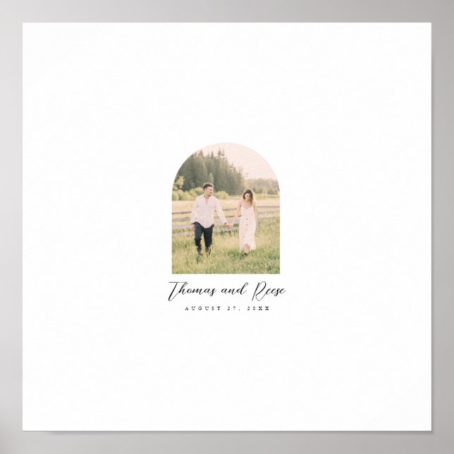 Arch Foto Gästebuch für handgeschriebene Wünsche (Vorne)