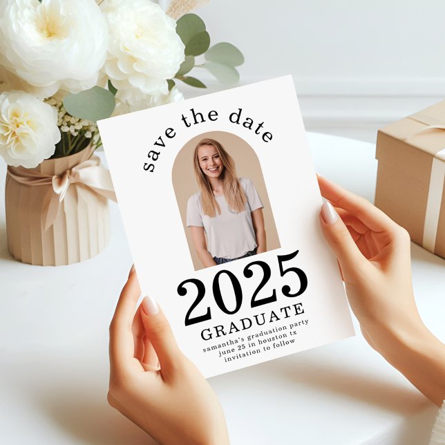 Arch Foto Graduate 2025 Graduation Party Save The Date (Von Creator hochgeladen)