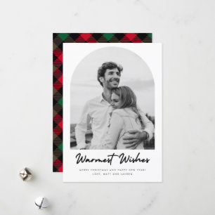 Arch Foto Kariert Couple Christmas Feiertagskarte
