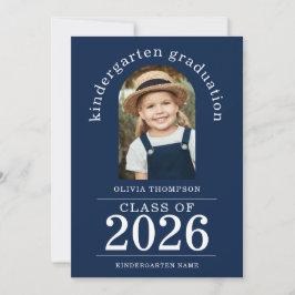 Arch Foto Kindergarten Graduate 2025 Navy Blue Ankündigung