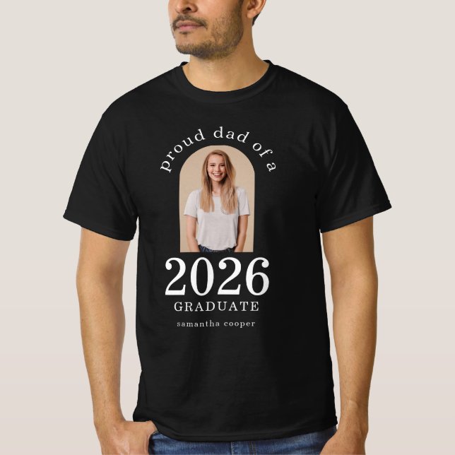 Arch Foto Proud Vater von 2023 Graduate T - Shirt (Vorderseite)