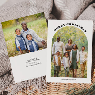 Arch Foto Weihnachtskarte Feiertagskarte