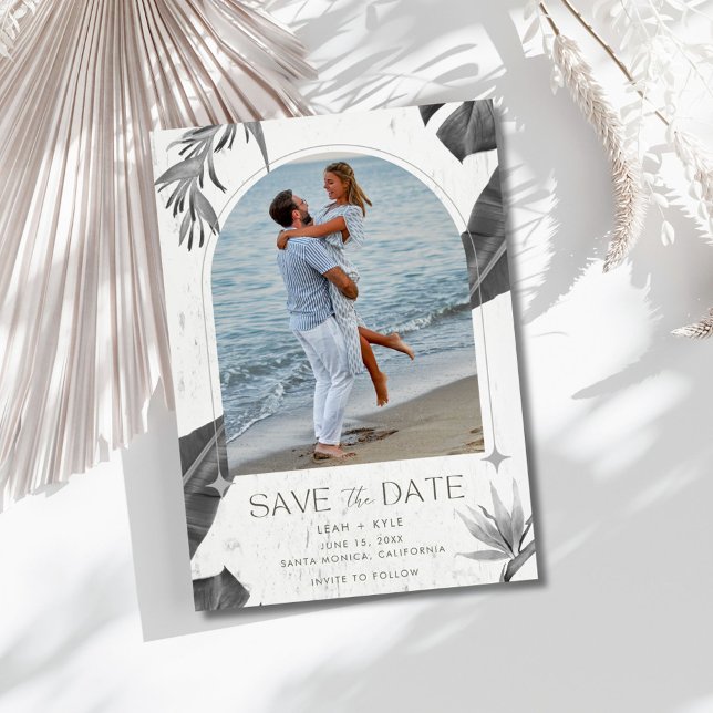 Arch Foto Zielstrasse Hochzeit Save The Date (Arch Photo Destination Beach Wedding Save The Date)