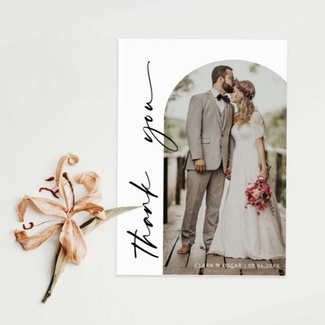 Arch Frame Wedding Foto Danke Karte (Von Creator hochgeladen)