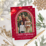 Arch Frame Weihnachtsfamilie Foto Feiertagskarte<br><div class="desc">Lovely arched-themed foto von Christmas Card. Easy to personalize with your details. Please get in touch with me via chat if you have anfragen about the artwork or need customization. PLEASE ANMERKUNG: For assistance on orders,  shipping,  product information usw.,  Kontakt Zazzle Customer Care directly https://help.zazzle.com/hc/en-us/articles/221463567-How-Do-I-Contact-Zazzle-Customer-Support-</div>