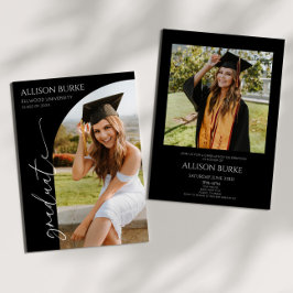 Arch Graduation Party für Minimalistisches Foto Einladung