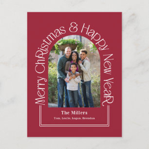 Arch Gruß bearbeitbare Color Holiday Card Postkart Feiertagspostkarte