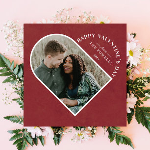 Arch Heart Valentine's Day Foto Card - Currant Einladung