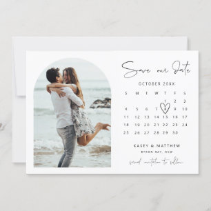 Arch-Kalender-Foto Save-the-Date-Einladung Einladung