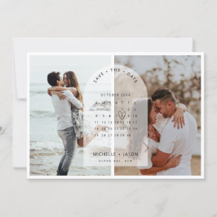 Arch-Kalender-Foto Save-the-Date-Einladung Einladung