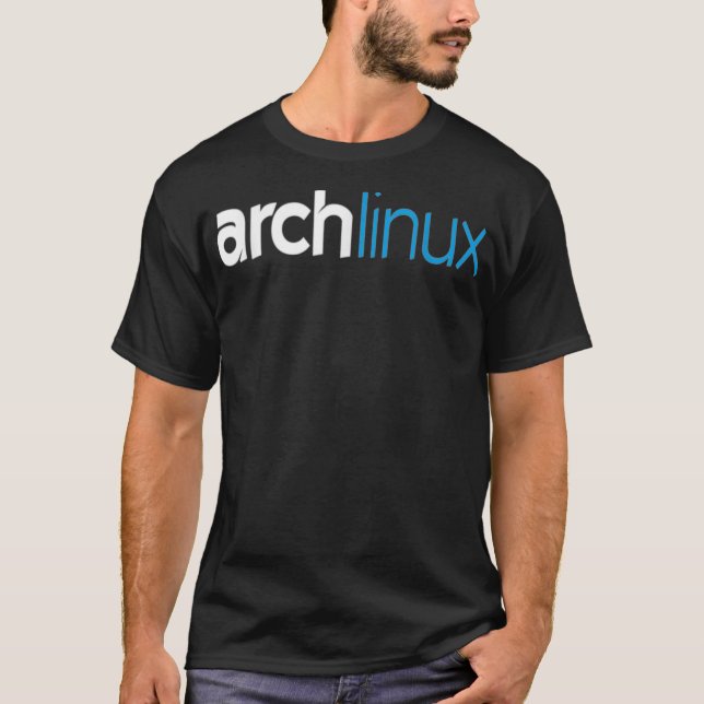 Arch Linu Liebhaber mit Slogline Open Source Os te T-Shirt (Vorderseite)