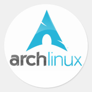 arch linux bald runder aufkleber