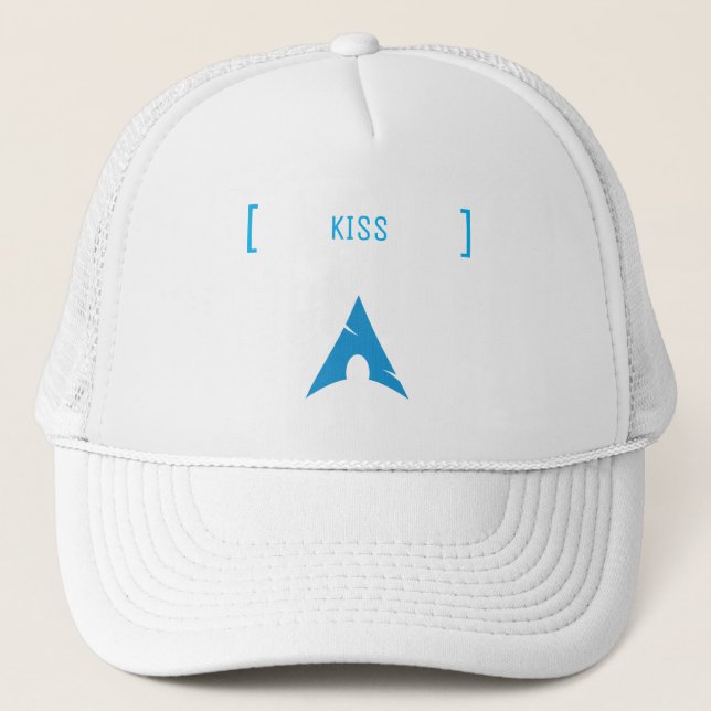 Arch Linux Team / [ KISS ] Truckerkappe (Vorderseite)