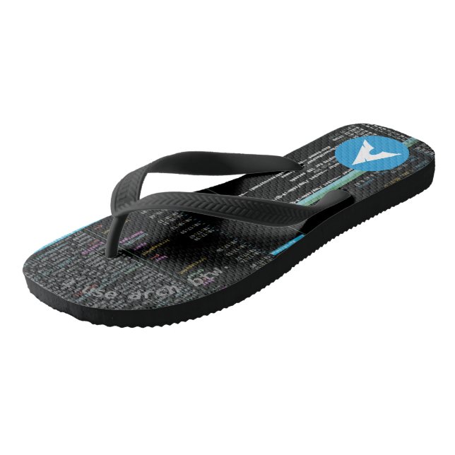 Arch Linux Terminal Flip Flops (Schrägansicht)