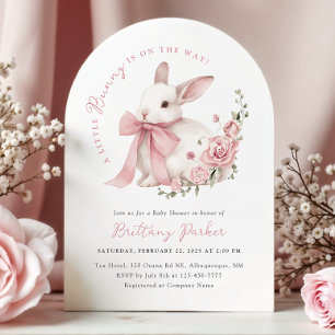 Arch Little Bunny Babyparty Einladung