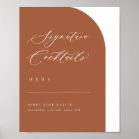 Arch Minimal Signature Cocktails Hochzeitmenü Bar