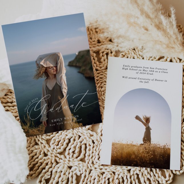 ARCH-MINIMALIST FOTO GRADUIERUNG ANNOUNCEMENT ANKÜNDIGUNG (Von Creator hochgeladen)