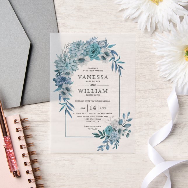 Arch mit aquamariner blauer Blume Hochzeit (Hochzeit)