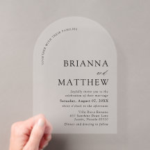 Arch Modern Black & White Minimalistisch Wedding