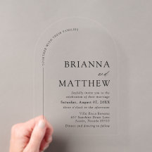 Arch Modern Black & White Minimalistisch Wedding