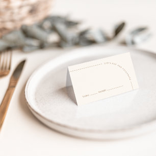 Arch Modern Minimalistisch Boho Wedding Guest Platzkarte
