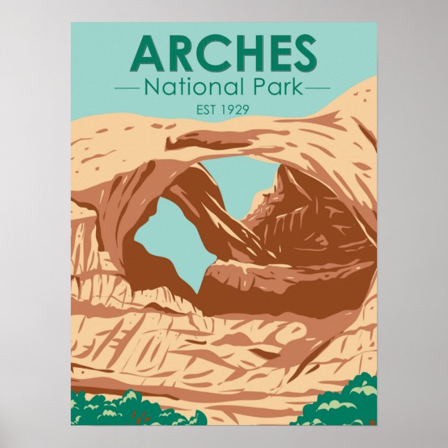 Arch National Park Double Arch Poster (Vorne)
