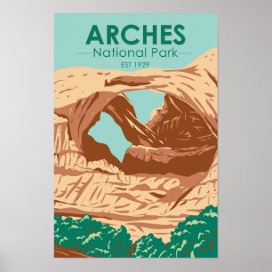 Arch National Park Double Arch Poster