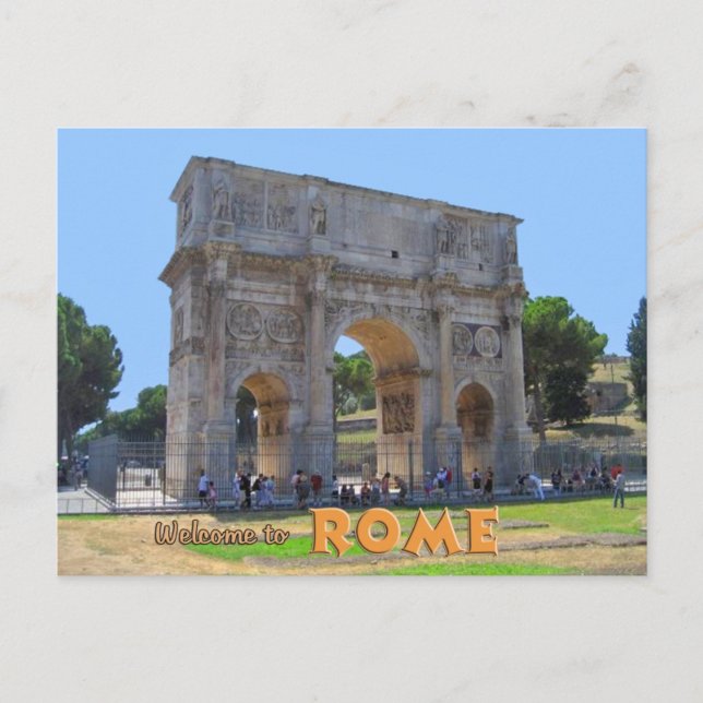 Arch of Constantine Rome Postkarte (Vorderseite)