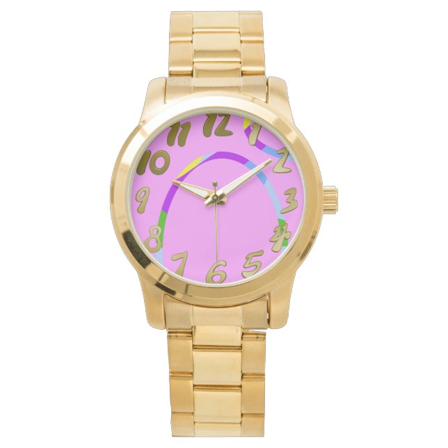 Arch on Pink eWatch Armbanduhr (Vorderseite)