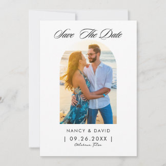 Arch Photo Qr Code Wedding Save The Date