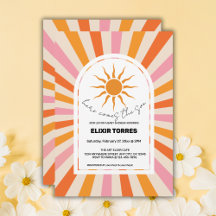 Arch Retro hier kommt die Son Baby Dusche