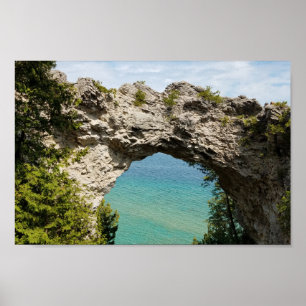 Arch Rock auf Mackinac Island, Michigan Poster