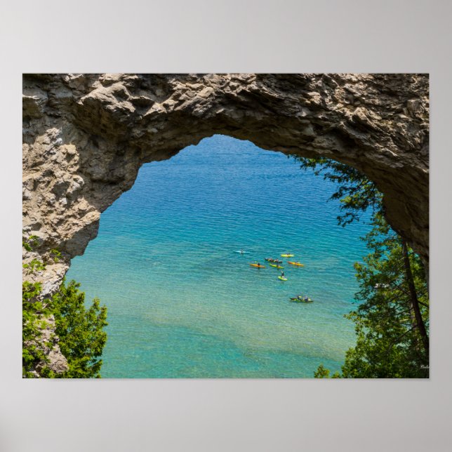 Arch Rock Canoeing Poster (Vorne)