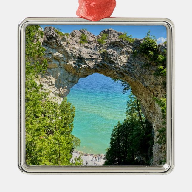 Arch Rock Mackinac Island Keramik Ornament (Vorne)