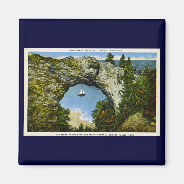 Arch Rock Mackinac Island, Michigan Magnet (Vorne)