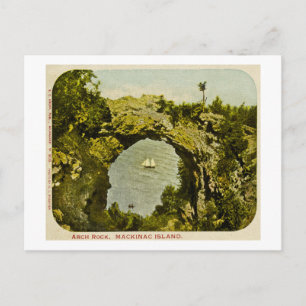 Arch Rock, Mackinac Island Vintag Postkarte