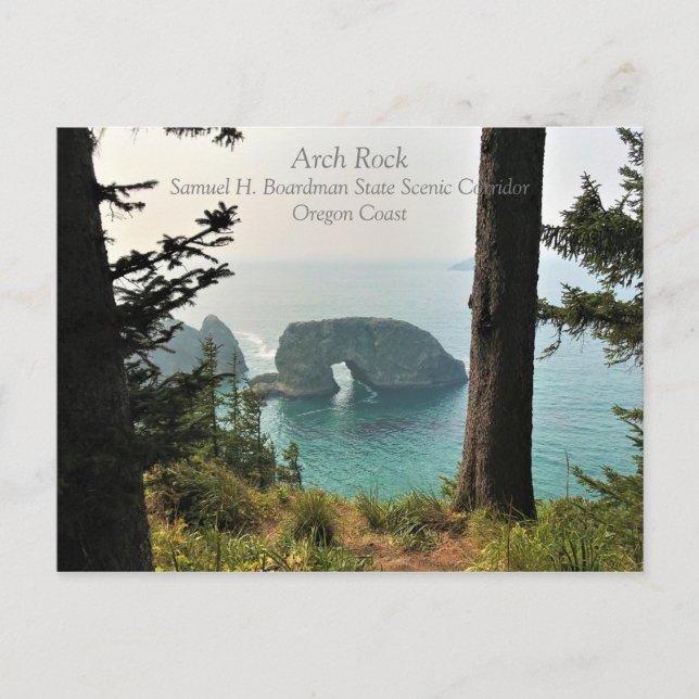 Arch Rock, Samuel H. Boardman, Oregon Coast Postkarte (Vorderseite)