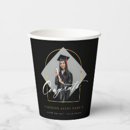 Arch Tassels Minimalistisch Frame Foto Abschluss Pappbecher