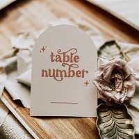 Arch Wedding-Tischnummern