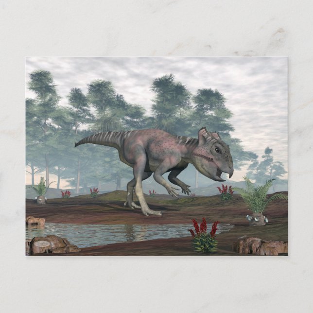 Archaeoceratops Dinosaurier Postkarte (Vorderseite)