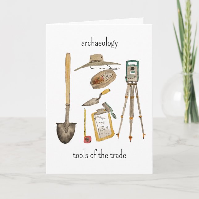 Archaeology Tools Card Karte (Vorderseite)